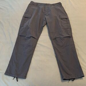 Rothco Ultra Force BDU‎ Pants Mens Large Regular Gray Cargo Tactical Ripstop